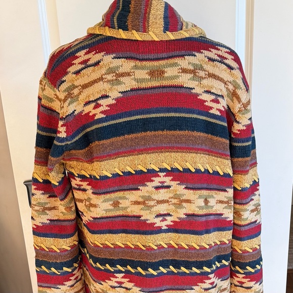 Double D Ranch Mountain Switchback Sweater Cardigan Southwestern Duster - Picture 8 of 10